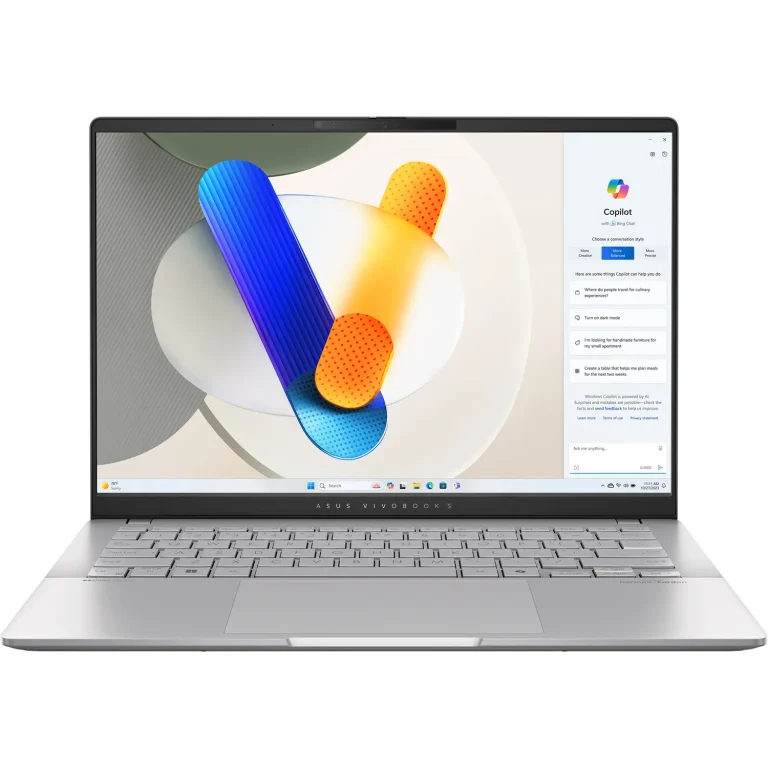 Asus Vivobook S 14 OLED M5406NA AMD Rzyen 5 7535HS 8GB Ram 512GB NVMe SSD 1422 OLED 3K Display Backlit Keyboard Cool Silver 1.3Kg 1 Price in Nepal
