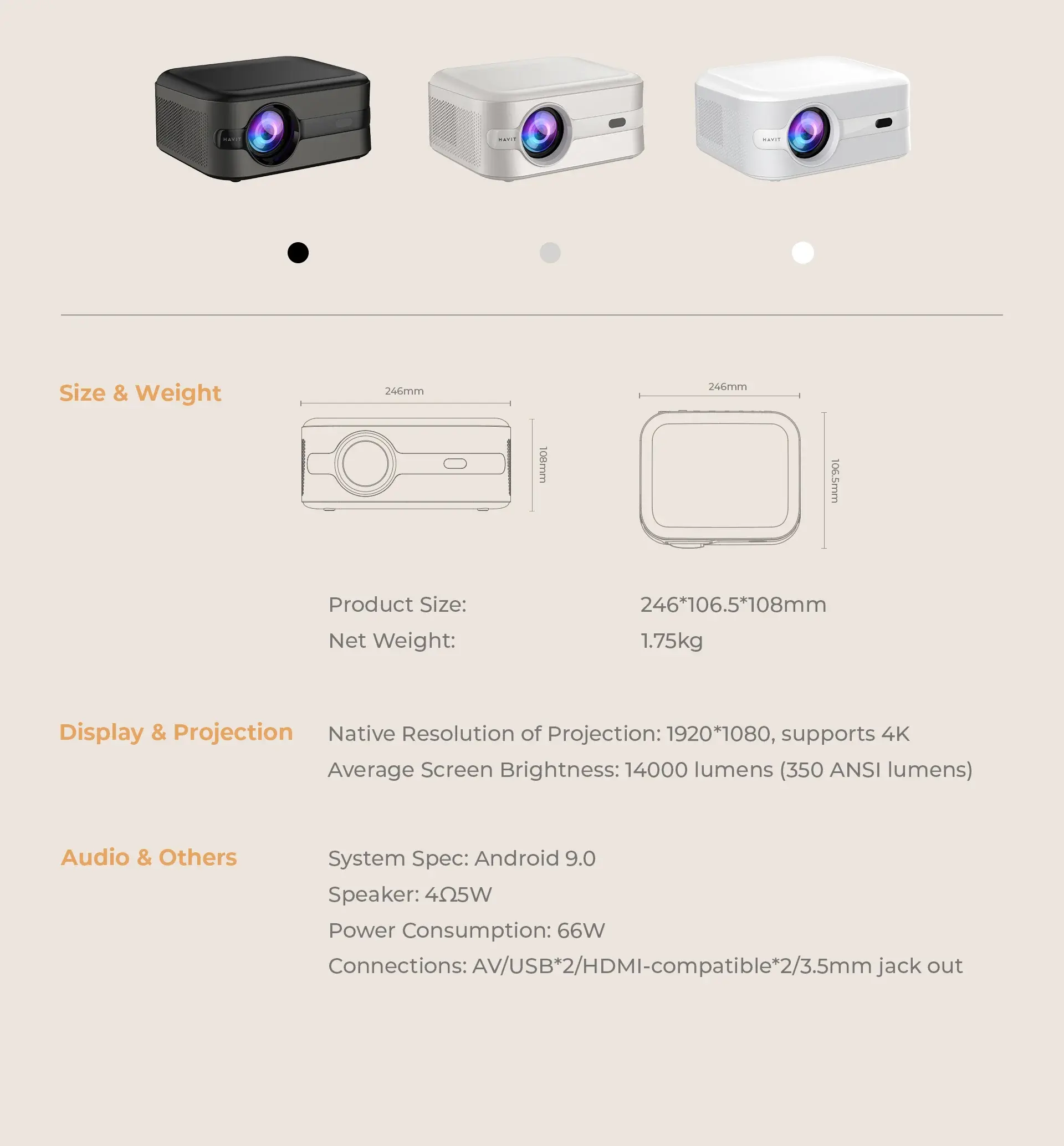 HAVIT PJ219 PRO Description 11 Price in Nepal