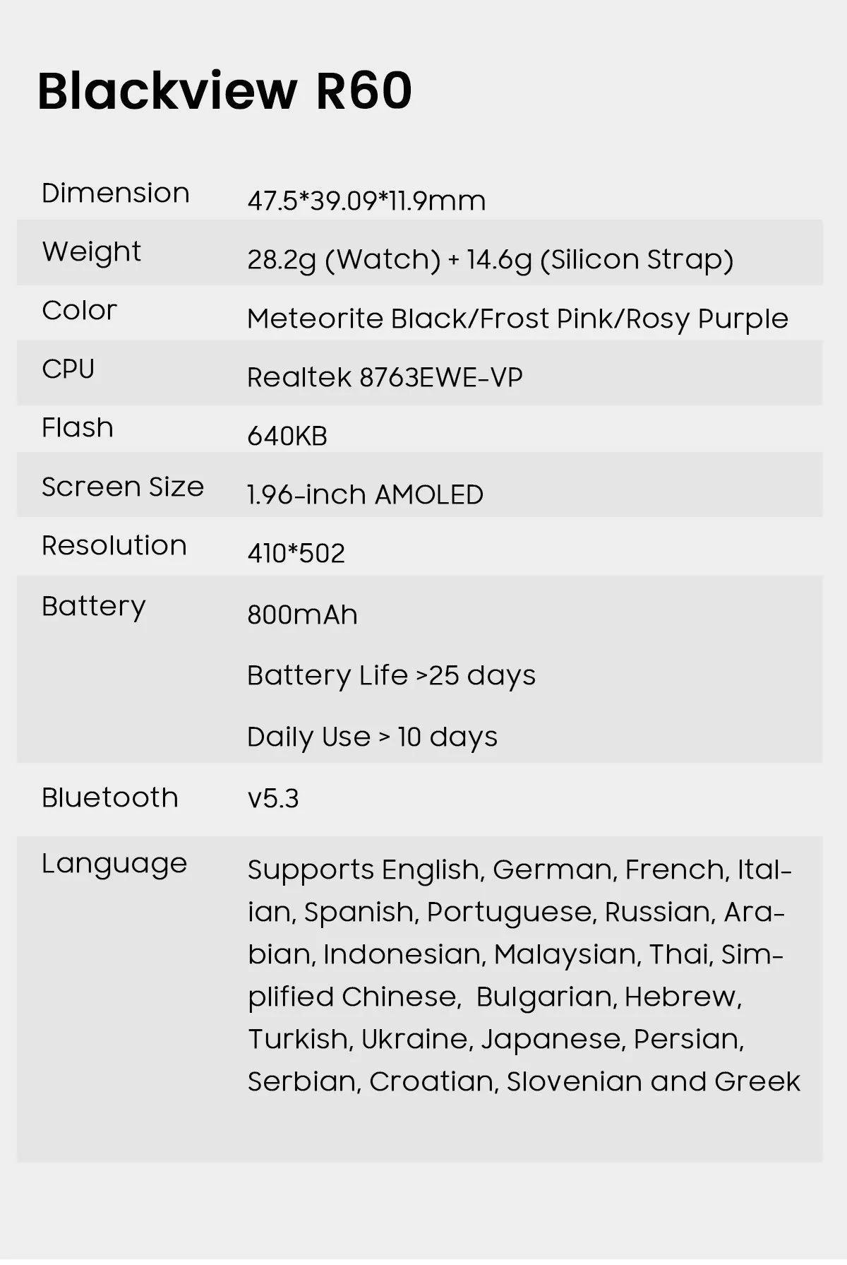 Blackview Smartwatch R60 Desc 16 Price in Nepal