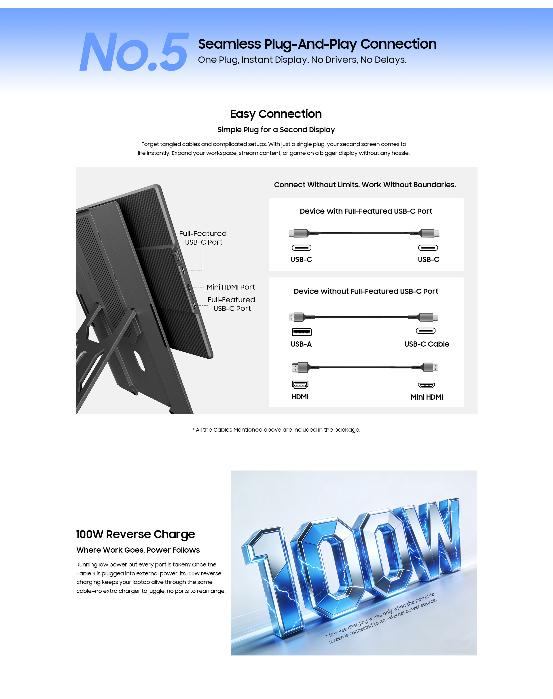 Blackview Table 9 Portable Monitor | Portable Display 16" Full HD + (1920 x 1200) IPS 60Hz , Single Box Speaker, With Stand (650gms) Price in Nepal Blackview Table 9 Desc 9 Price in Nepal