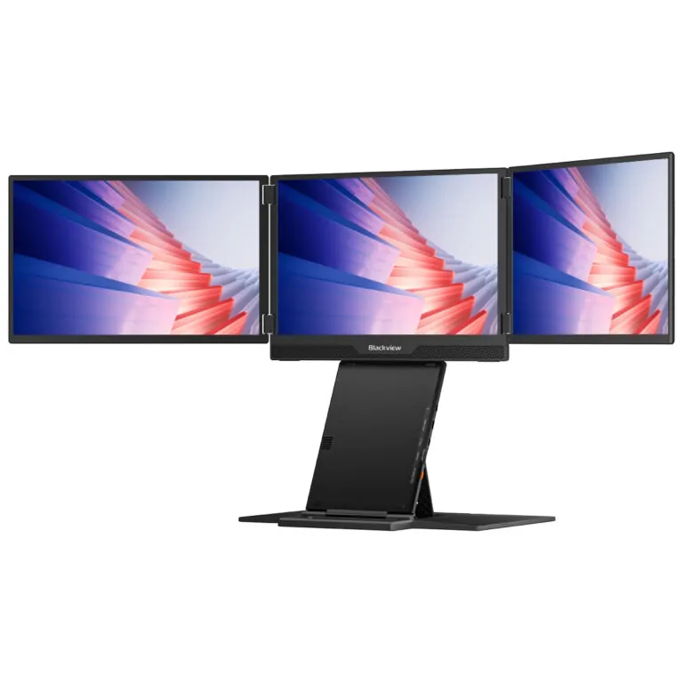 Blackview Table 16 Price in Nepal - Front View of Triple 15.3 Inch Portable Monitor Extender